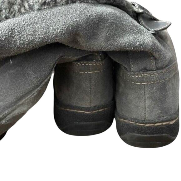 G.H.BASS Womens Wanda Winter Boots Gray Suede Fur Lined SZ 7.5 M Zipper Comfort - Picture 5 of 12